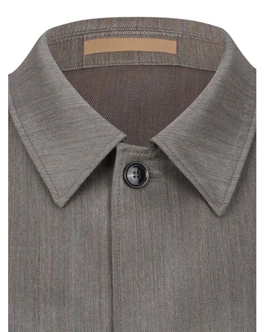 Boss Gray Button Pocket Jacket for men
