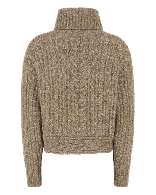 Isabel Marant Natural Cable-Knit Jumper