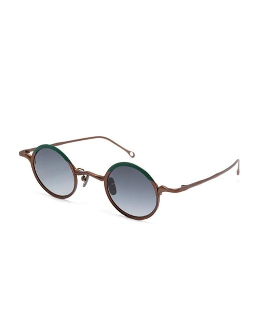 Rigards Blue Round-Frame Glasses
