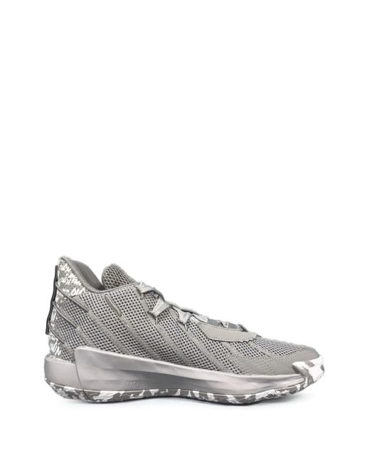 Adidas Gray Dame 7 "I Am My Own Fan" Sneakers