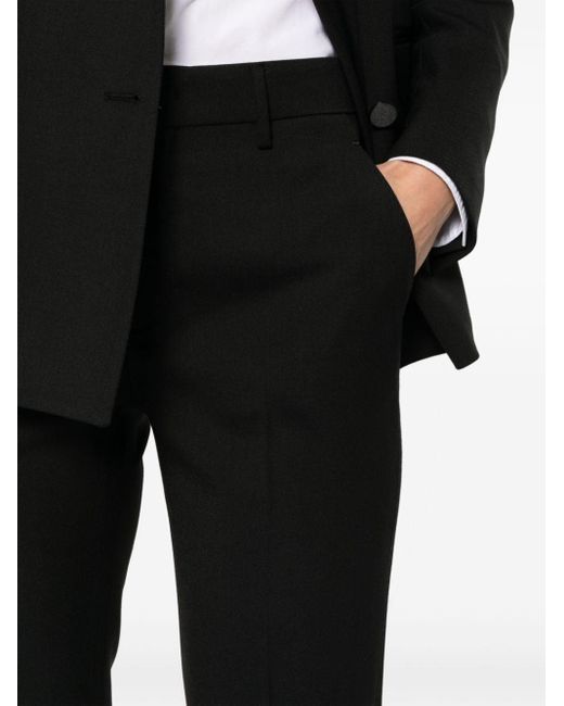 Tagliatore Black Interwoven Tailored Trousers