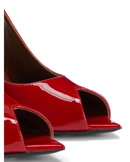 Giuseppe Zanotti Red 90Mm Intriigo Open Toe Sandals