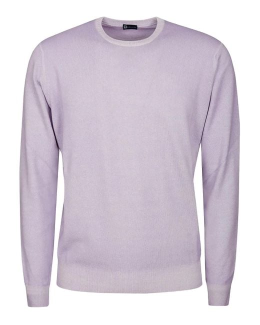 Alpha Industries Purple Crew-Neck Sweater for men
