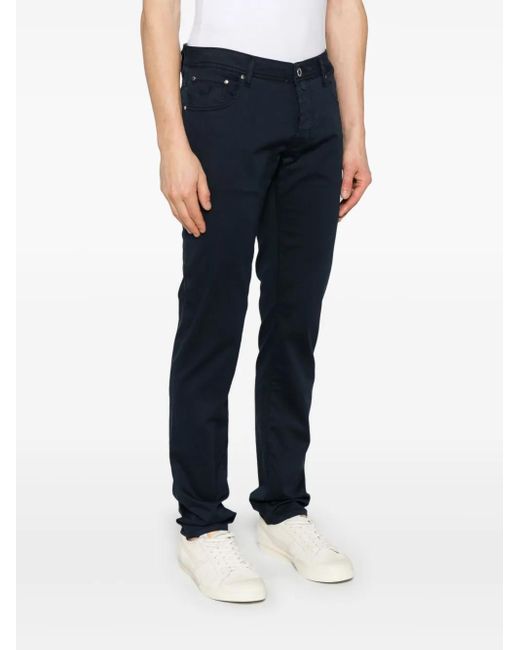 Jacob Cohen Blue Nick Slim-Fit Trousers for men