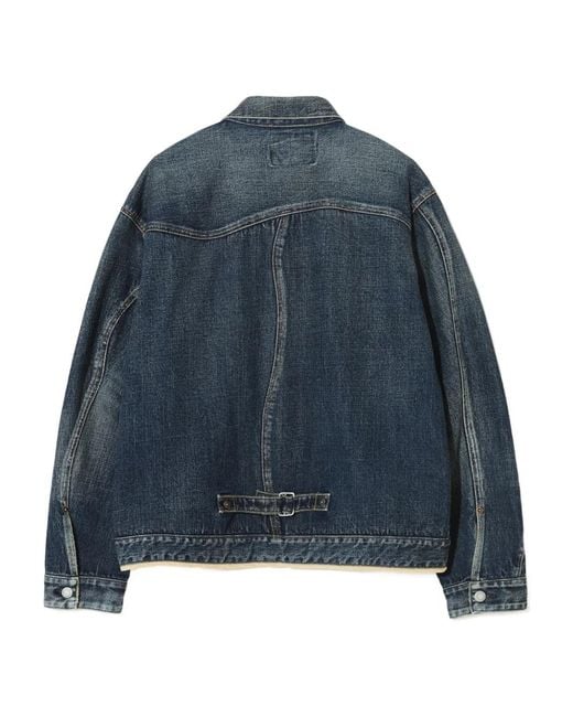 Undercover Blue Buttoned Blouson Jacket for men