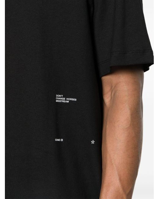 OAMC T-Shirt mit Foto-Print in Black für Herren