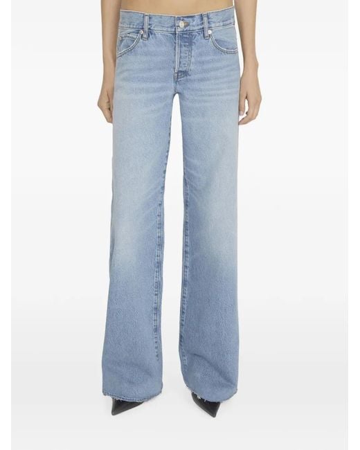 FRAME Blue The Wide-Leg Jeans