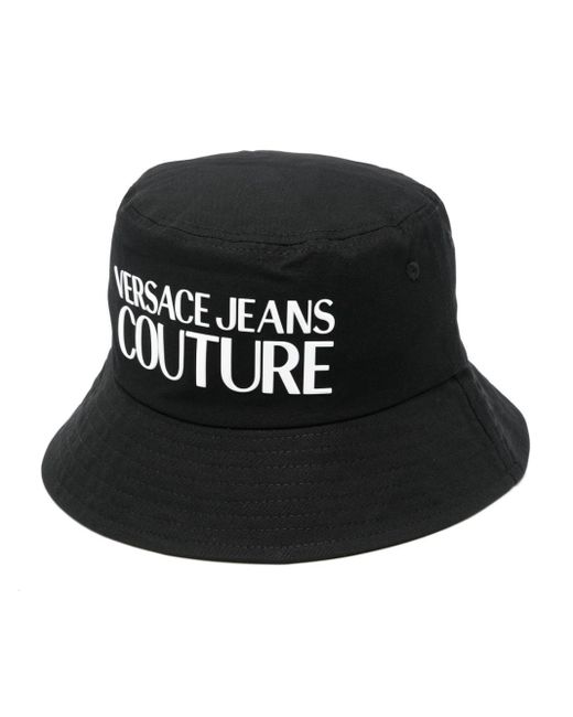メンズ Versace ロゴ バケットハット Black