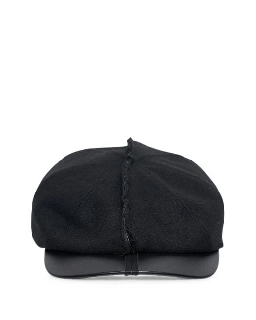 Comme des Garçons Black Raw-Edge Cap for men