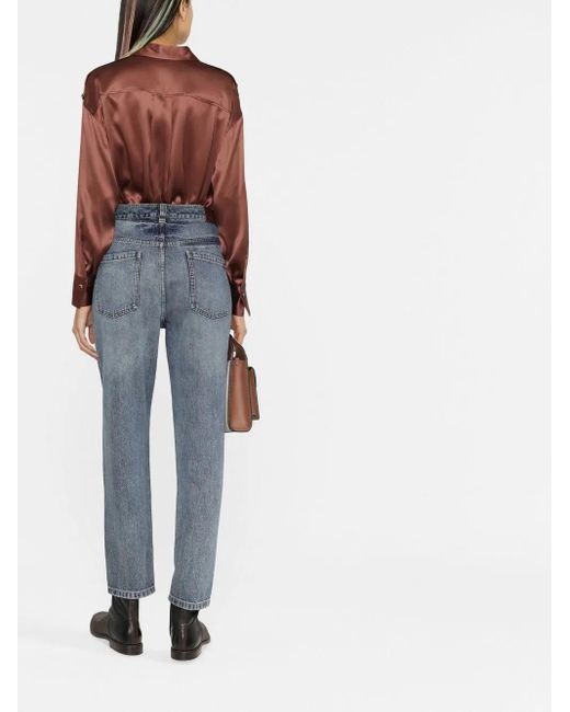 Brunello Cucinelli Brown Monili Chain Detail Shirt