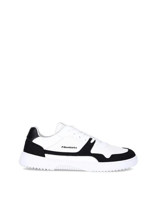 Barebarics White Zing Panelled Lace-Up Sneakers