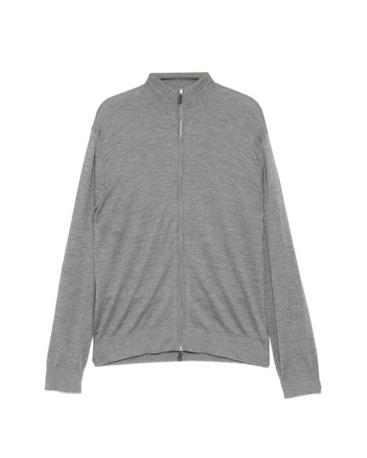 N.Peal Cashmere メンズ グレー Hyde カーディガン
