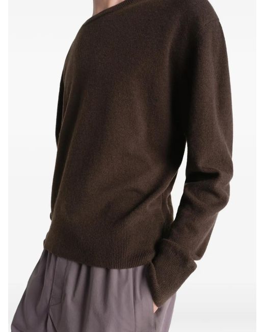 Lemaire Black Crew-Neck Sweater for men