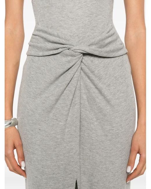Nanushka White Ofelia Twist-Detail Maxi Tank Dress