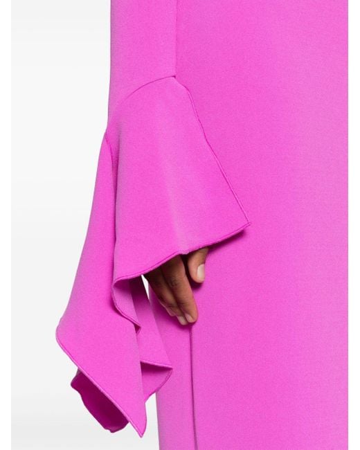 Robe Du Soir En Crêpe Amalie Solace London en coloris Pink