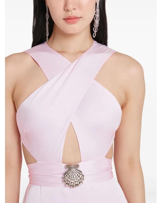 Temperley London Pink Cut-Out Jumpsuit