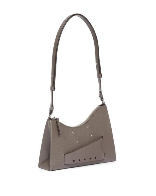 Maison Margiela Gray Snatched Hobo Leather Bag