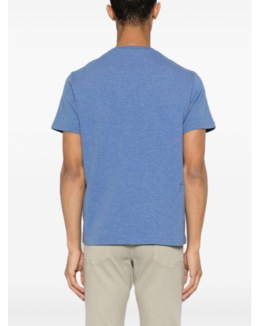 FRAME Meliertes Duo Fold T-Shirt in Blue für Herren