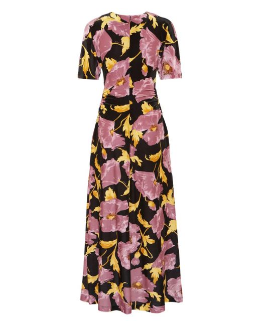 LaDoubleJ Red Angelica Midi Dress