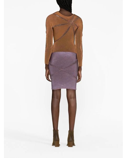 Isa Boulder Cropped Top in het Brown