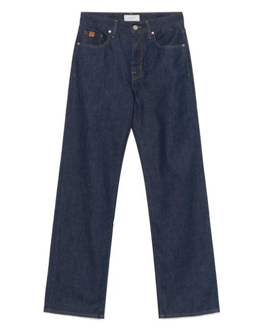 Jacob Cohen Blue Straight-Leg Jeans
