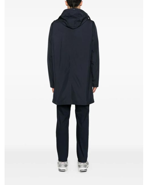 メンズ Herno パーカーコート Blue