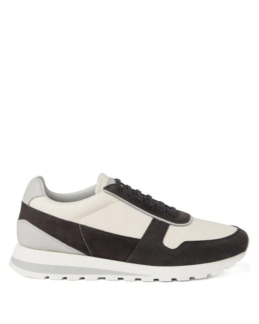 メンズ Brunello Cucinelli スエードパネル スニーカー Multicolor