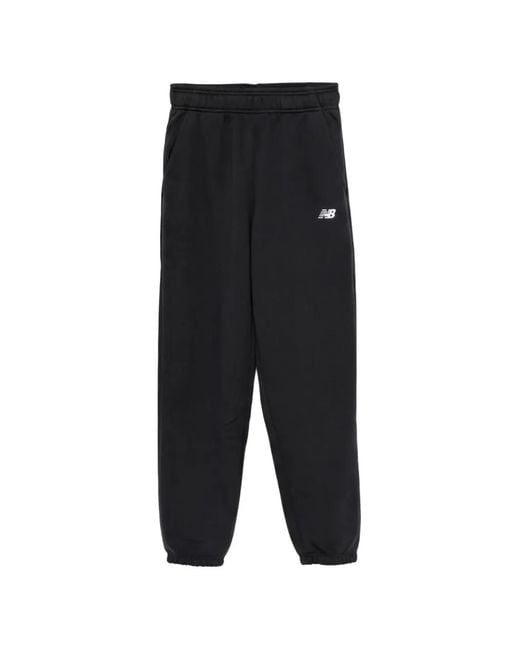 New Balance Black Logo-Detail Track Pants