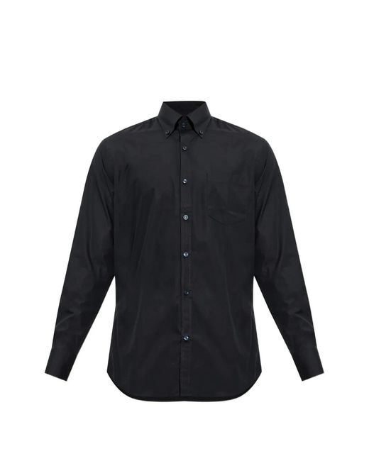 Paul & Shark Blue Button-Down Chest-Pocket Shirt for men