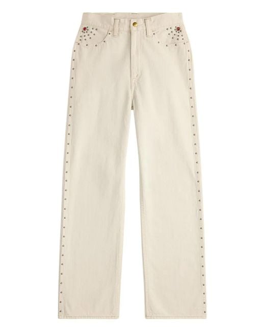 RRL Straight Jeans in het Natural