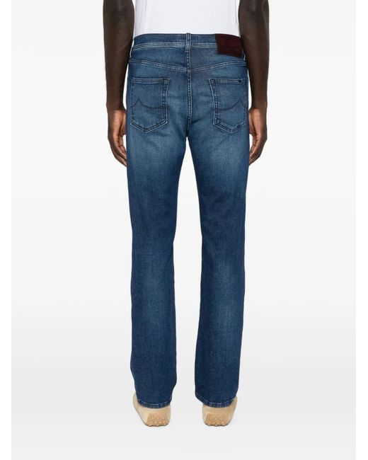 Jacob Cohen Blue Faded-Effect Jeans for men
