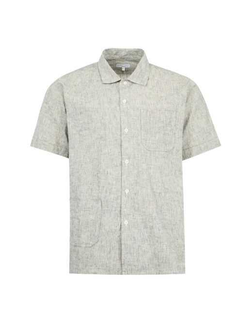 Engineered Garments White Patch-Pocket Camp Shirt for men