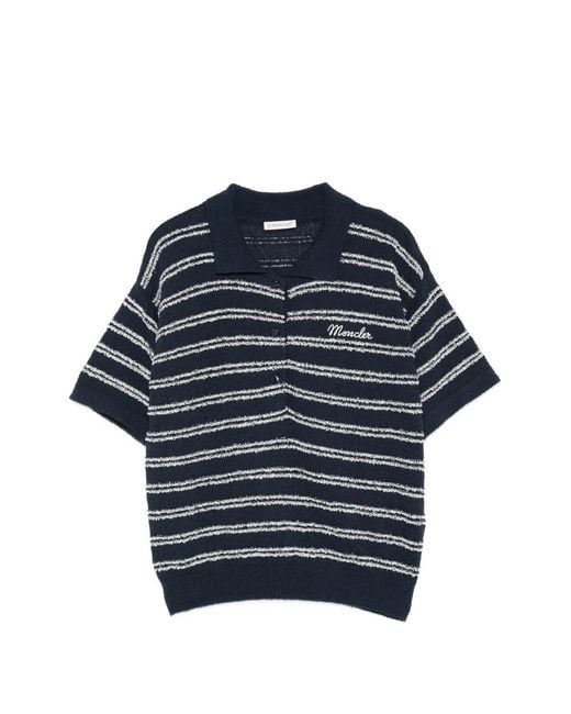 Moncler Blue Technical Long-Sleeve Shirt