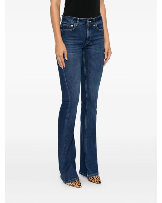 Dondup Blue Five-Pocket Flared Jeans