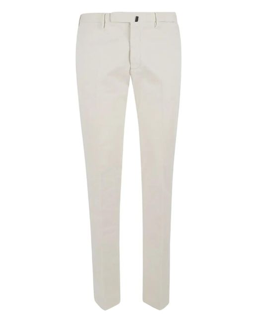 Incotex White Chino Trousers for men