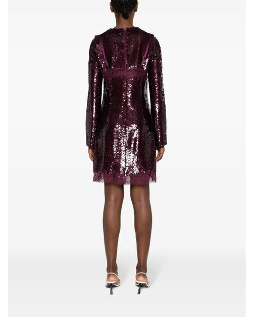 Jonathan Simkhai Brown Mako Sequinned Minidress