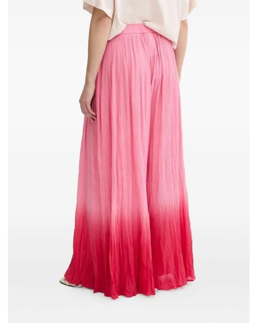 Pinko Pink Drawstring Ombre Trousers