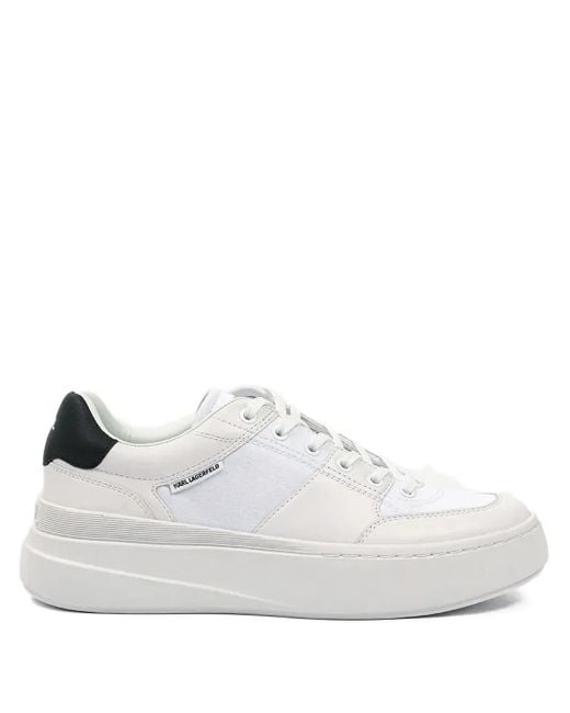 Karl Lagerfeld Sneakers Met Logo-Label in het White voor heren