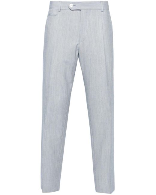 Boss Pantalon Met Toelopende Pijpen in het Gray voor heren