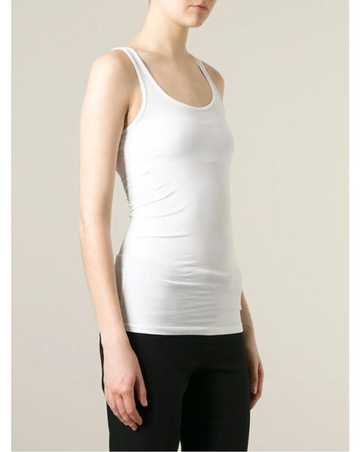 James Perse Basic Tank Top in het White