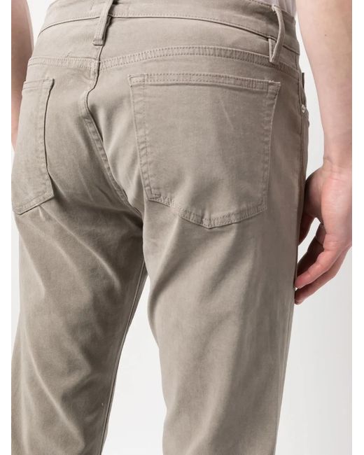 FRAME Gray Straight-Leg Chino Trousers for men