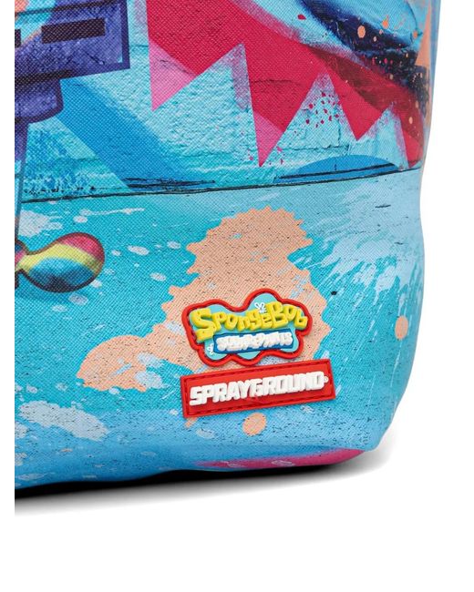 Mochila Con Estampado Spongebob Sprayground de color Blue