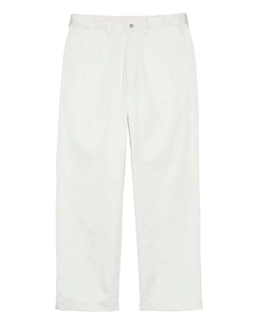 Nanamica White Straight-Leg Chino Trousers for men