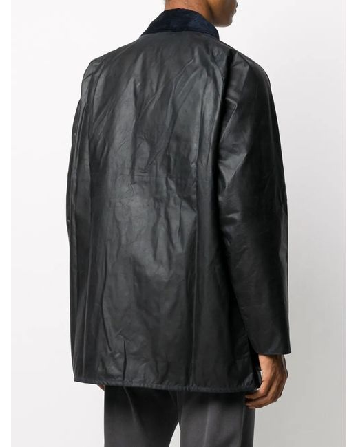 Barbour Blue Beaufort Wax Jacket Navy for men