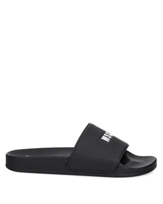 MSGM Pantoletten Mit Logo-Prägung in Black für Herren