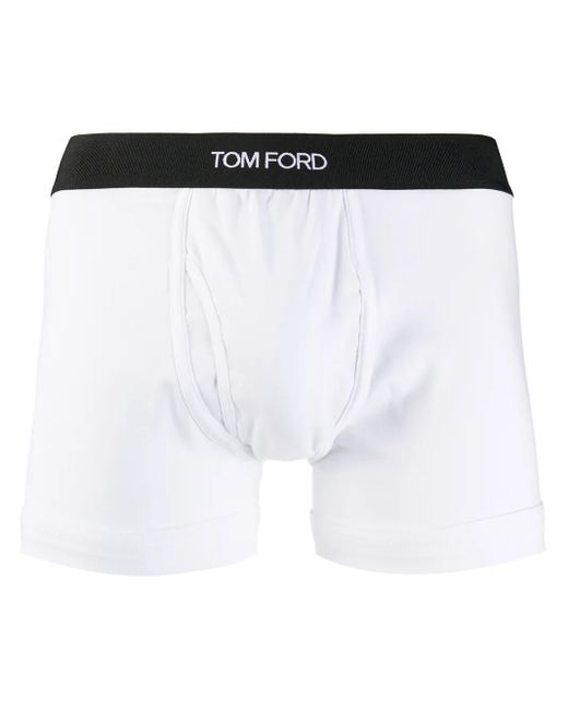Tom Ford Shorts Mit Logo-Bund in White für Herren