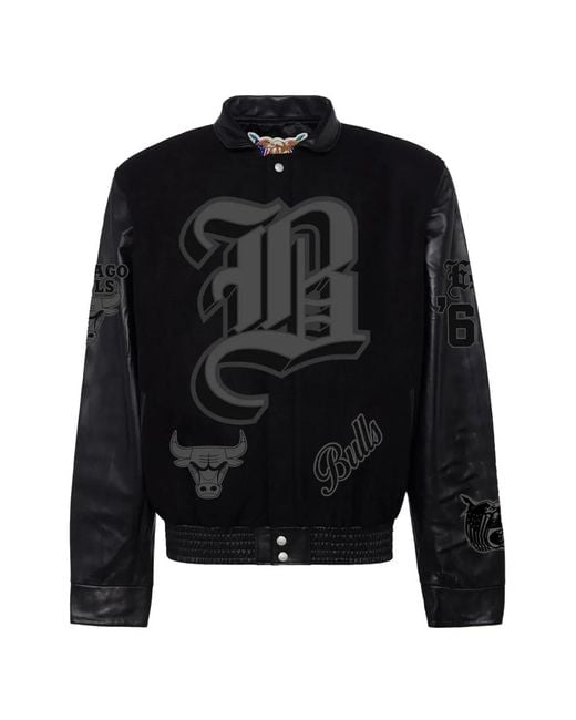 Jeff Hamilton Black X Nba Button-Fastening Jacket for men