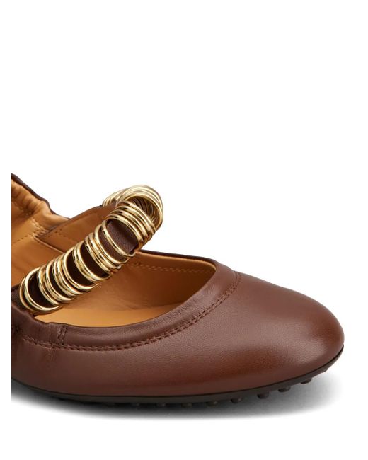 Ballerines Dee Tod's en coloris Brown