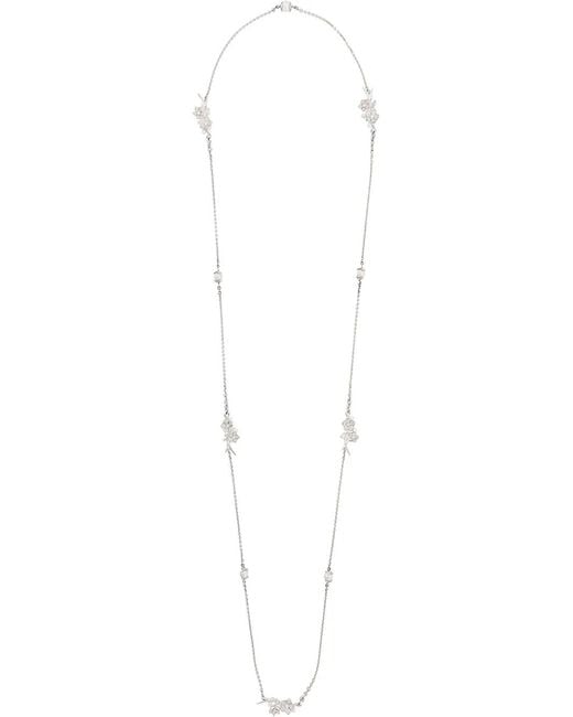 Shaun Leane White Cherry Blossom Pearl And Diamond Necklace