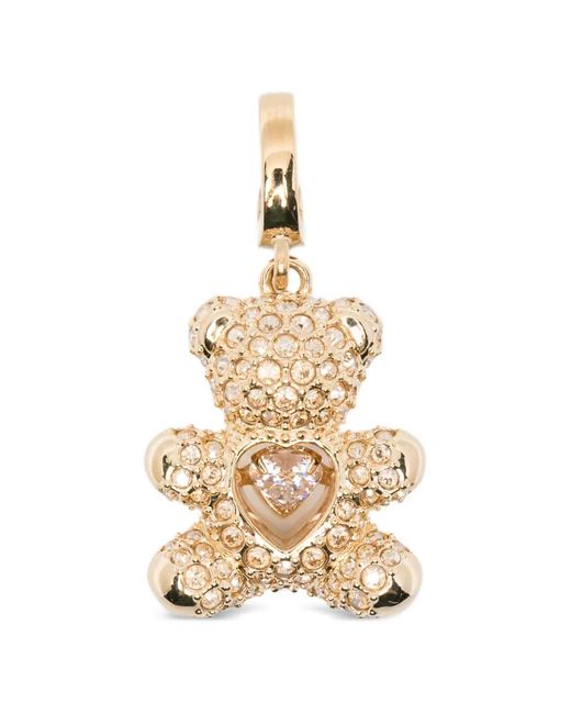 Swarovski Metallic Idyllia Crystal Teddy Charm